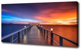 Tablou canvas Pod de lemn