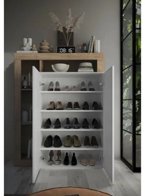 Dulap LENOR, alb/stejar deschis