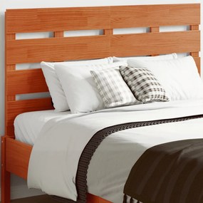 844444 vidaXL Tăblie de pat, maro ceruit, 120 cm, lemn masiv de pin