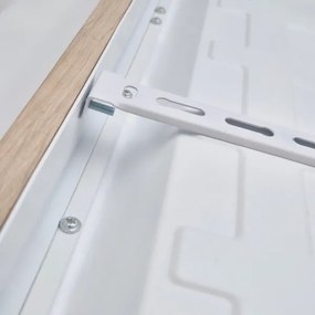 Brilagi - Plafonieră LED pentru baie WOODY FRAME, 40W, 230V, 60x60 cm, IP44, stejar