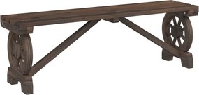 vidaXL Bancă de grădină, 115 cm, lemn masiv de brad