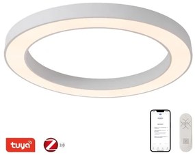 Plafonieră LED dimabilă PASTEL LED/68W/230V 95 cm alb Tuya Immax NEO 07213L + telecomandă