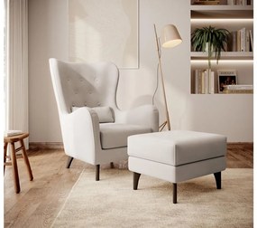 Taburete Calimero T  (crem + wenge). 1099314
