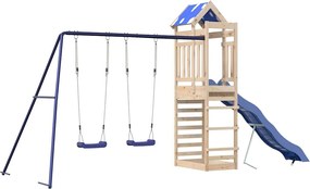 vidaXL Set de joacă pentru exterior, lemn masiv de pin