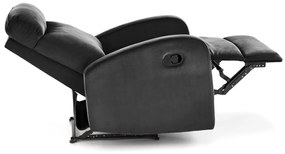 Fotoliu recliner Wonder negru H98 cm