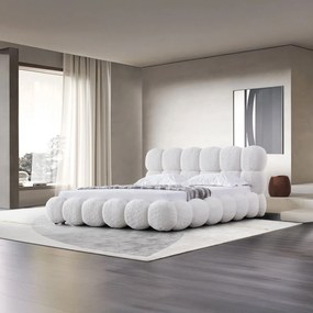 Pat dormitor dumonde, tapitat bej, Empress 180x200 cm