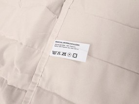 Pilota matlasata de vara 140x200 cm cu husa pentru perna SUMMER 45x75 cm, bej