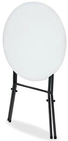Deuba Masă de bar pliabilă Ø72 cm - albă