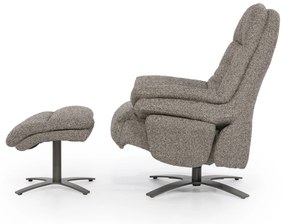 Fotoliu Caleb din tesatura si fier taupe