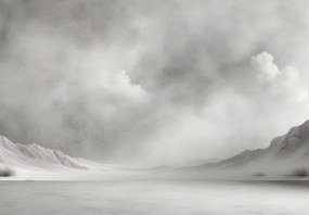 Fototapet - Pustiu gri (147x102 cm)