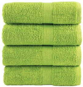 vidaXL Prosoape oaspeți premium SOLUND 4 buc. verde 30x50 cm 600 gsm