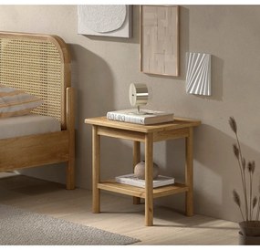 Noptieră în culoare naturală din lemn de stejar Olive – Vipack