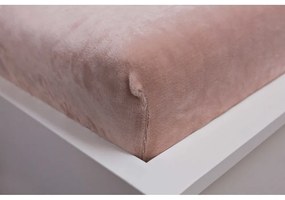 Cearceaf maro din micropluș cu elastic 90x200 cm – Jerry Fabrics