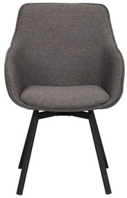 Set de scaune de sufragerie gri 2 buc. tapițat Alison – Rowico