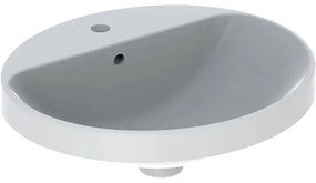 Lavoar Geberit Variform 50x45 cm, cu preaplin si orificiu baterie, alb - GEC500.713.01.2