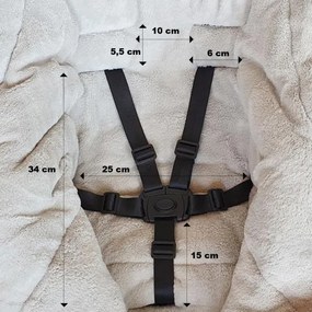 Sac pentru cărucior 3 în 1 JIBOT negru PETITE&MARS