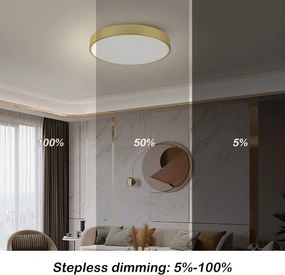 Brilagi - Plafonieră LED POOL, 60W/230V, 3000/4000/6000K, Ø 60 cm, auriu