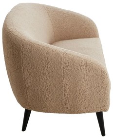 Canapea maro deschis cu tapițerie din țesătură bouclé 160 cm Almond – Light &amp; Living