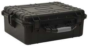 vidaXL Bagaj de zbor portabil, negru, 55x43x21 cm, PP