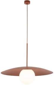 Lustră pe cablu SLATE 1xE27/15W/230V d. 65 cm cărămidă