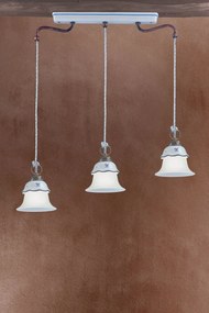 Lustra design clasic cu decor ceramic realizat manual FERRARA