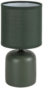 Lampa de masa ceramica si abajur verde Daphni