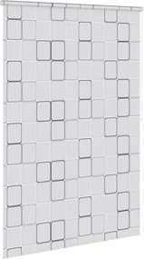 vidaXL Roletă perdea de duș 160x240 cm Model pătrate