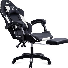 Scaun de gaming din stofa cu spatar rabatabil OFF 295 negru