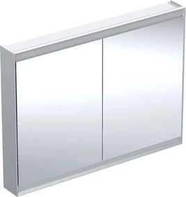 Dulap cu oglinda Geberit One ComfortLight 120 cm aluminiu eloxat
