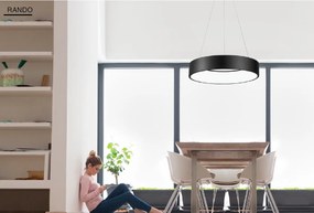 Lustra moderna suspendata LED 3000K 60cm RANDO alb NVL-6167205