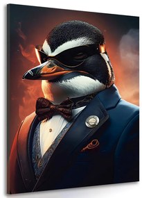 Tablou animal gangster pinguin