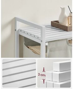 Coș pentru rufe REX alb