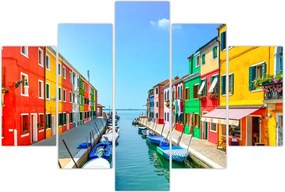 Tablou - Insula Burano, Veneția, Italia (150x105 cm)