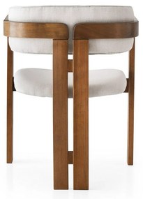 Scaun de sufragerie CO Cream and Walnut