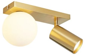 Plafonieră modernă din alamă cu 2 lumini reglabile - Lesly