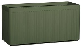 Ghiveci Jort Linea, gri-verde, dimensiuni multiple - Ghivece de ceramică mărimea: M - 100 x 40 x 50 cm