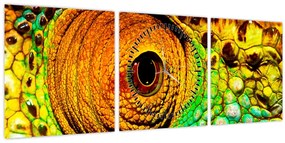 Tablou - Cameleon (cu ceas) (90x30 cm)