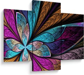 Tablou - Floare, abstracție (90x60 cm)