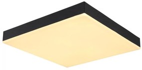 Plafoniera LED dimabil cu telecomanda design modern Doro negru 30x30cm
