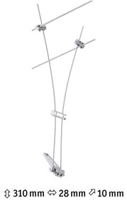 Paulmann 94487 - Spot COMET 1xGU5,3/50W 230V crom mat satinat