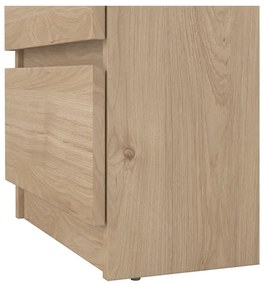 Comodă în culoare naturală cu aspect de lemn de stejar 40x70x50 cm Naia – Tvilum