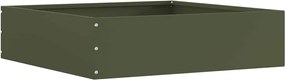vidaXL Margine pentru gazon Olivengrønn 50 x 50 x 13 cm Oțel