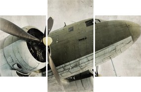 Tablou - Avion vechi cu elice (90x60 cm)