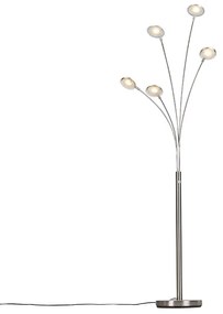 Lampă de podea din oțel incluzând LED cu dimmer tactil - Sixties Trento