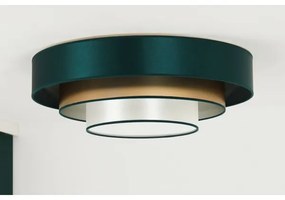 Plafonieră LED Duolla LUNETA LED/26W/230V d. 60 cm 4000K verde/auriu