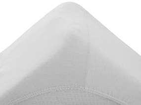 Cearsaf din jersey culoare alb, 180 x 200 cm LA REDUCERE