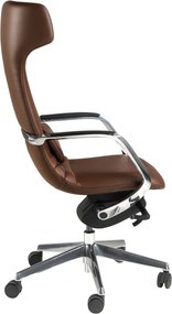 Scaun de birou modern piele sintetica Brown