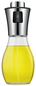 Dozator de ulei cu pulverizator 200 ml - argintiu