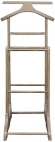 Valet dublu din lemn gri antichizat 68x50x120 cm