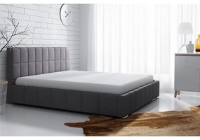 Pat tapițat cu sp. depozitare Mikael (160x200) (Rico 23). Promo -17%. 1058868